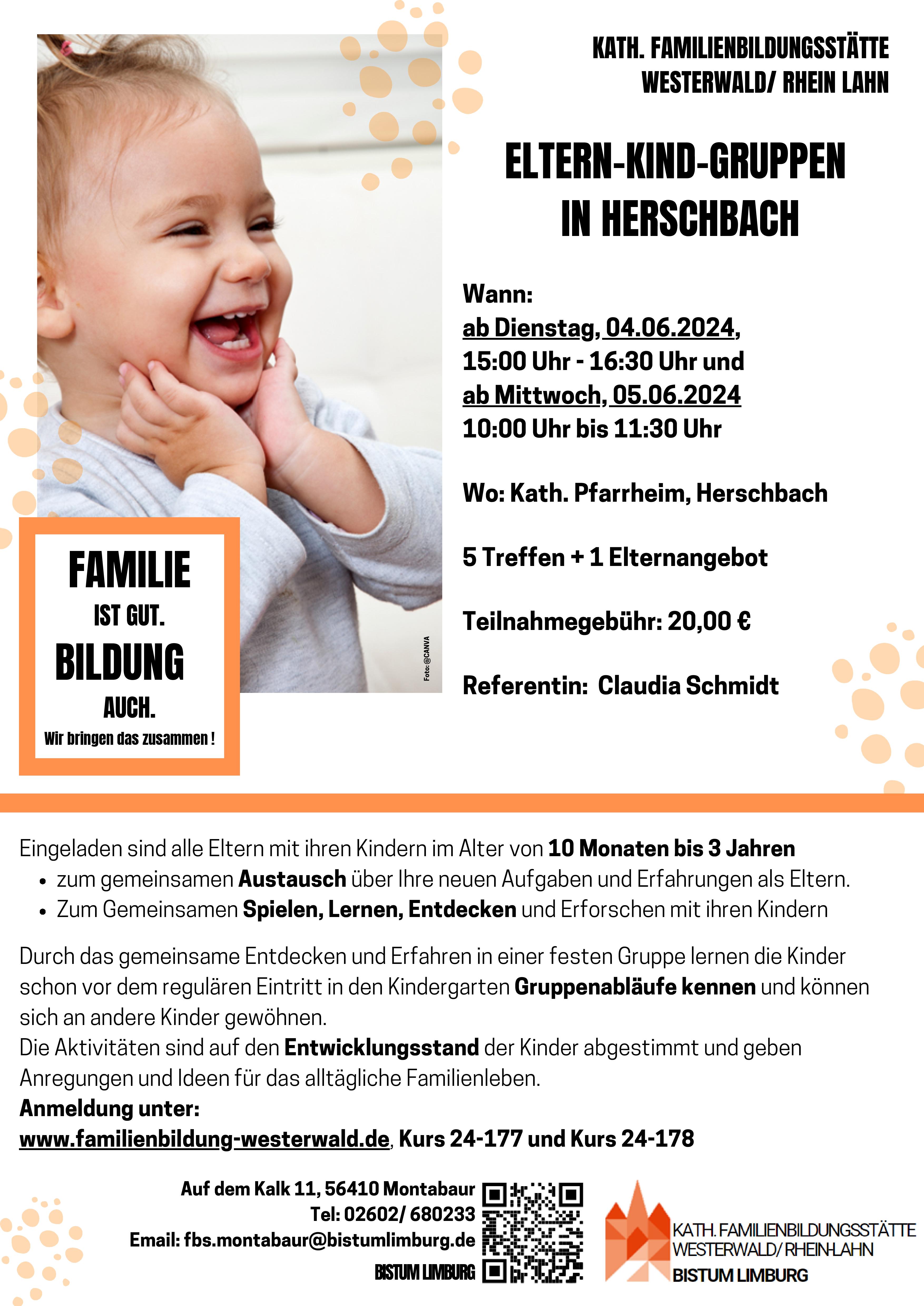 Eltern-Kind-Gruppen in Herschbach - Link zur PDF-Datei